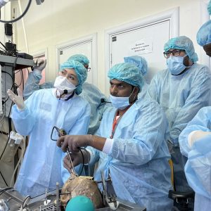 В центре нейрохирургии открылся курс по эндоскопической  трансназальной хирургии