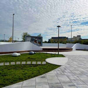 Рядом с Федеральным центром нейрохирургии в Тюмени открылся сквер медицинских работников, а раньше было поле и паслись лошади